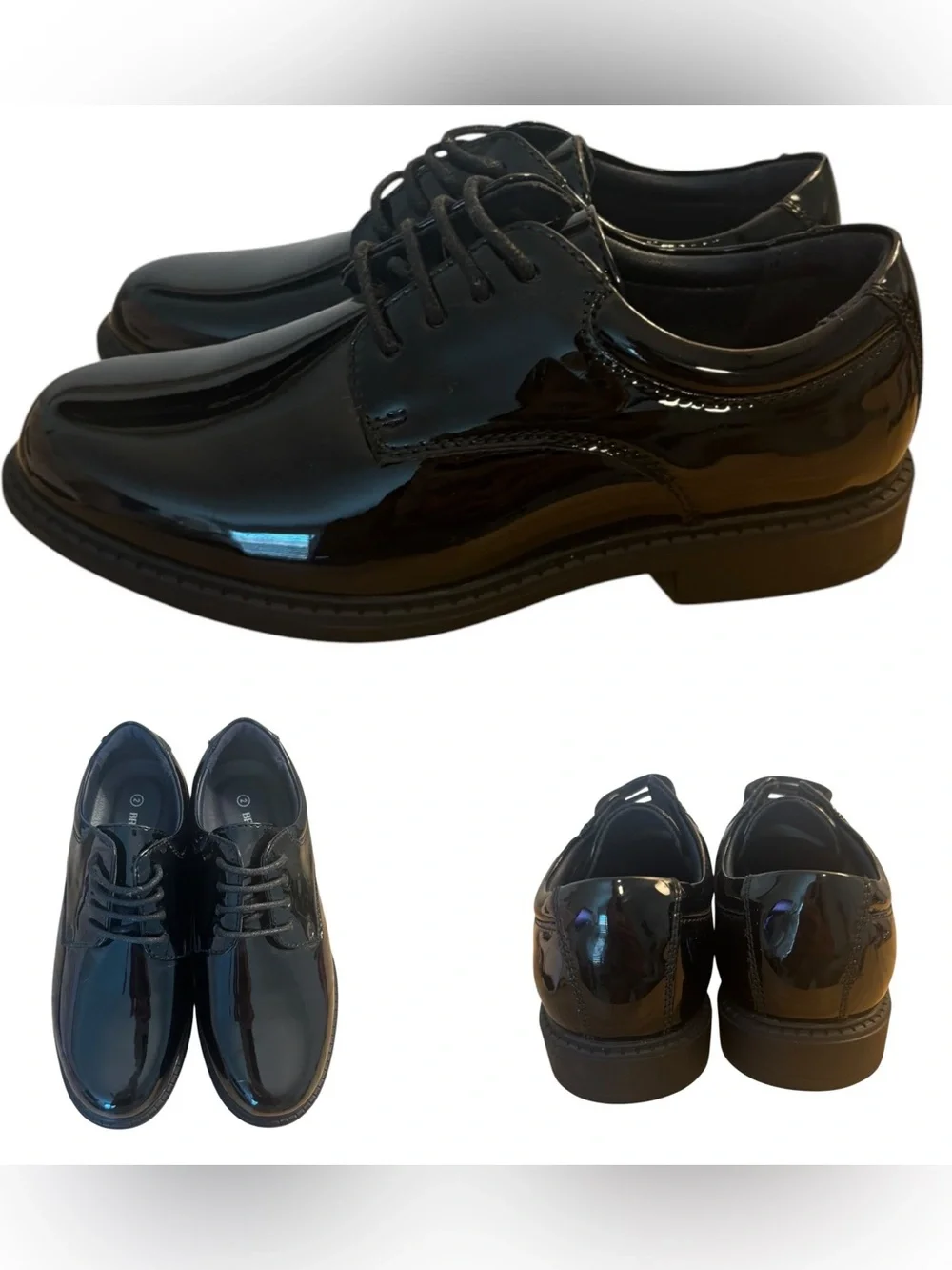 Bruno Marc Patent Oxford Dress Shoes